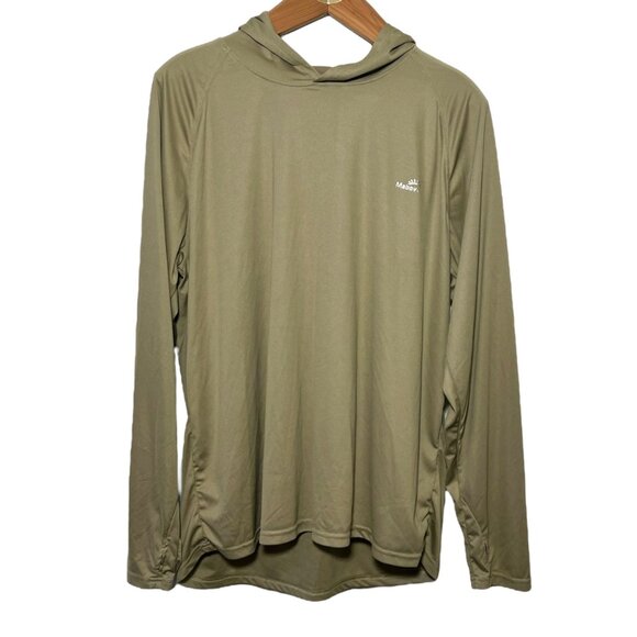 Hooded Hiking Outdoors Shirt Moisture Wick Lightweight Sports Cool Basic 3XL - Picture 1 of 7